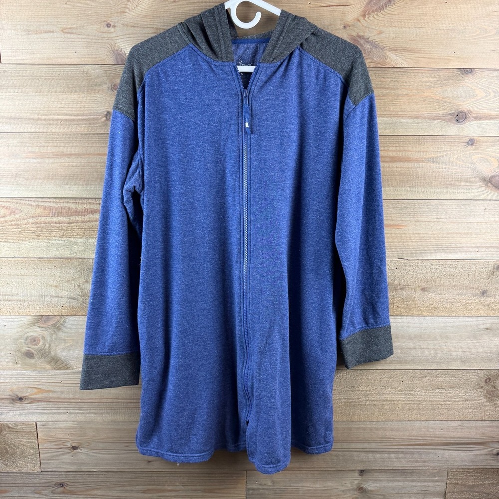 Cuddl Duds Womens Cardigan Long Sleeve Zip Up Hoodie Comfy Cozy Pockets Small